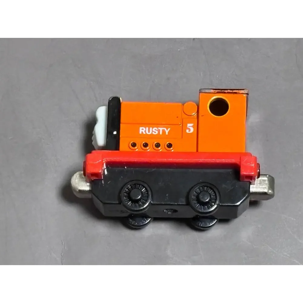 Thomas the Train Metal Die Cast Rusty #5 Magnetic 2004 Learning Curve Orange
